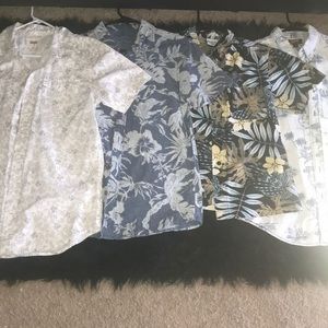 Set of 4 Hawaiin Shirts, All in Good Condition!